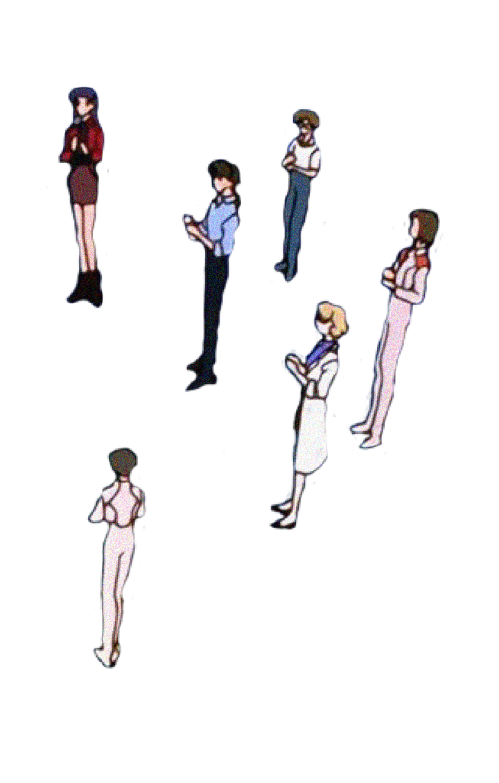 Picture of NGE supporting cast left side